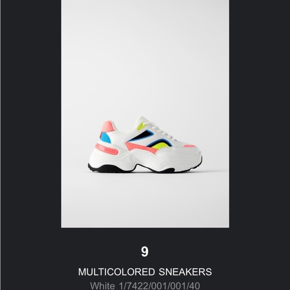 Zara multicolor sneaker white - Picture 5 of 8